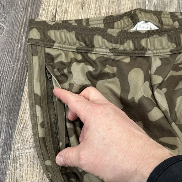 Adidas Pants Womens M Trio AOP Camo Soccer Regular Fit Tapered Zip Legs Training - Picture 7 of 16